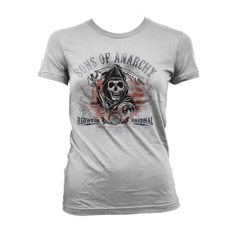 SONS OF ANARCHY - T-Shirt Distressed Flag - GIRL (XXL)