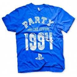 PLAYSTATION - T-Shirt Party Like It's 1994 - BLUE (M)