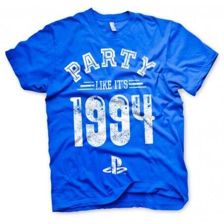 PLAYSTATION - T-Shirt Party Like It's 1994 - BLUE (M)