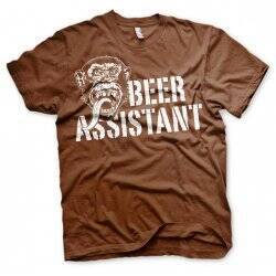 GAS MONKEY - T-Shirt Beer Assistant - Brown (S)