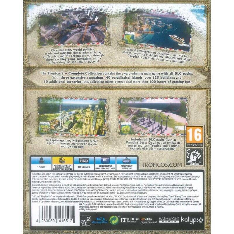 Tropico 5 - Complete Edition (Box UK - Game MULTI)