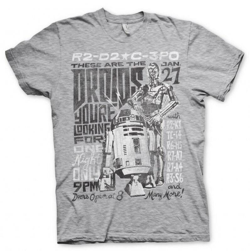 STAR WARS 7 - T-Shirt Droids Night (XL)