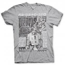 STAR WARS 7 - T-Shirt Droids Night (S)