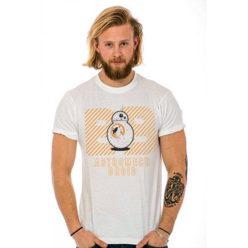 STAR WARS 7 - T-Shirt Astromech Droid White (M)