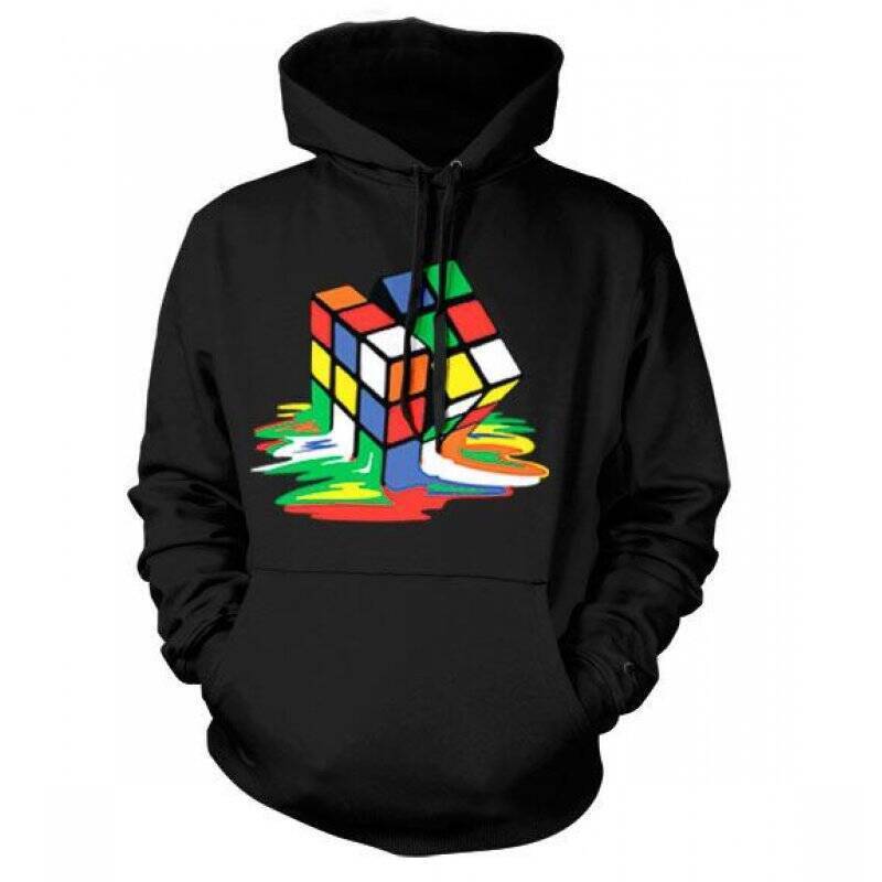 RUBIK'S - Sweatshirt Melting Rubik's - Cube - Black (XXL)