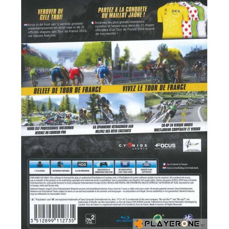 Focus Entertainment Tour De France 2014 Standard PlayStation 4