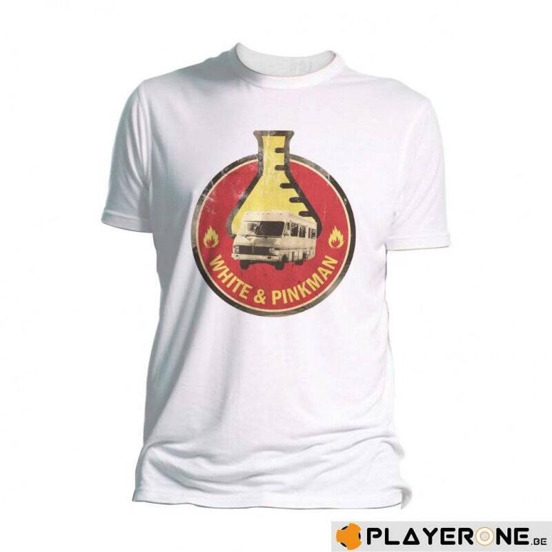 BREAKING BAD - T-Shirt White and Pinkman White (XXL)