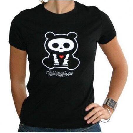 SKELANIMALS - T-Shirt CHUNGKEE Femme Black Basic (XL)