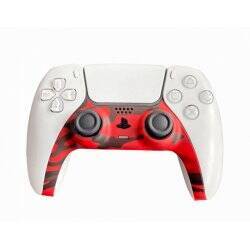 Piranha PS5 Controller Skins - Camo Red