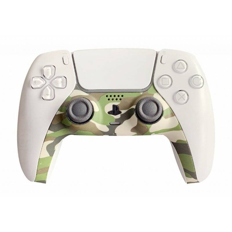 Piranha PS5 Controller Skins - Camo Green