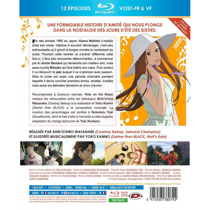 KIDS ON THE SLOPE - Intégrale - Edition Saphir Dlu-Ray + Livret