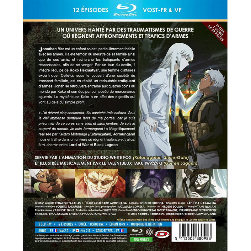 JORMUNGAND - Intégrale Saison 1 - Coffret Blu-Ray + Livret - Ed Saphir