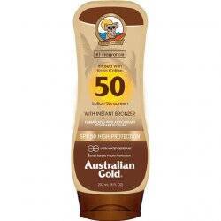 Australian Gold - Sunscreen Lotion w. Bronzer 237 ml - SPF 50