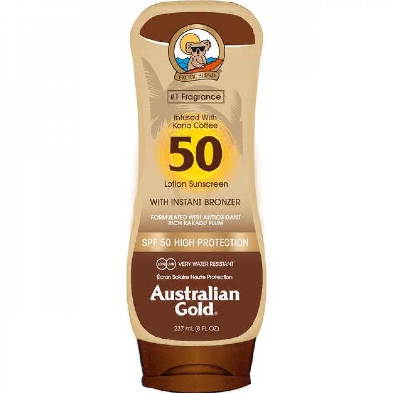 Australian Gold - Sunscreen Lotion w. Bronzer 237 ml - SPF 50