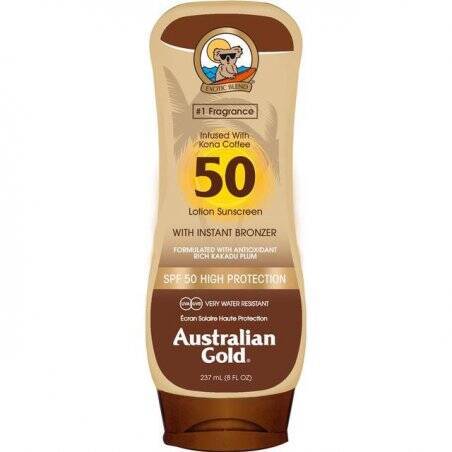 Australian Gold - Sunscreen Lotion w. Bronzer 237 ml - SPF 50