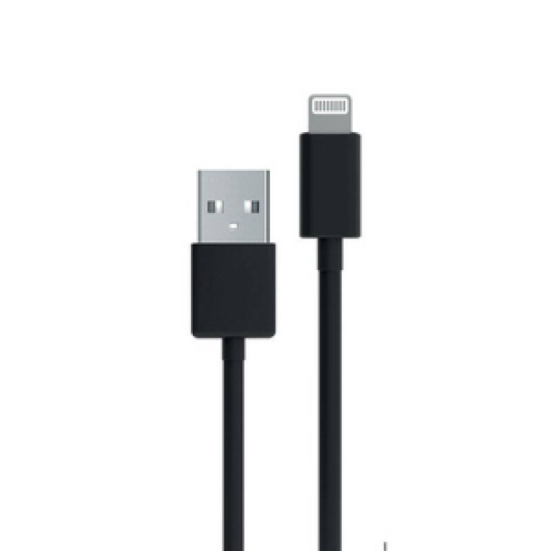 MYWAY CABLE 1M USB A LIGHTNING NOIR