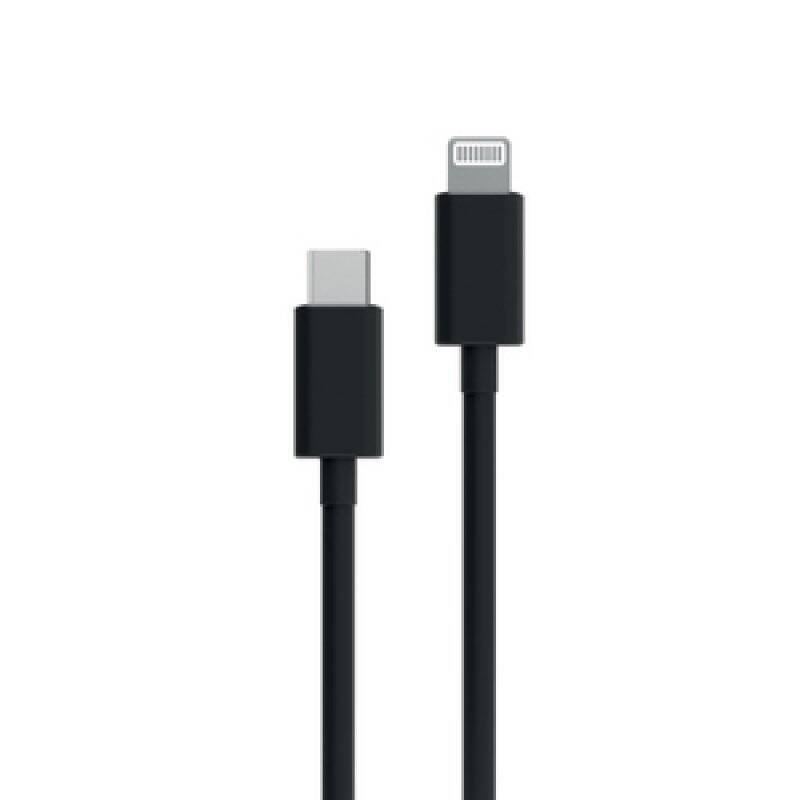 MYWAY CABLE 1M USB C LIGHTNING NOIR