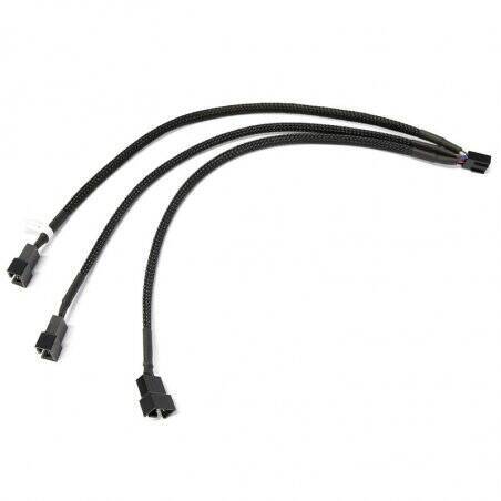 Watercool Y-Splitter 4-Fan PWM, schwarz - 30cm