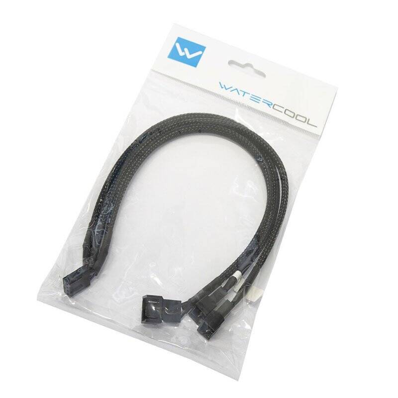 Watercool Y-Splitter 4-Fan PWM, schwarz - 30cm