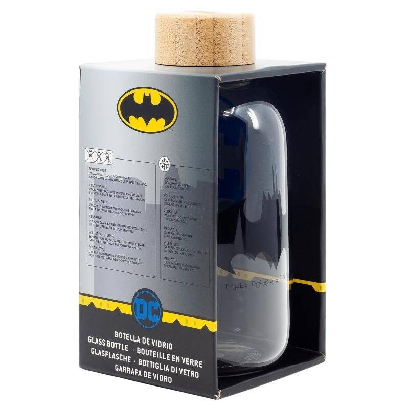 SMALL GLASS BOTTLE - BATMAN
