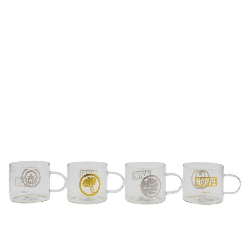 SET EXPRESSO 4 VERRES MARVEL
