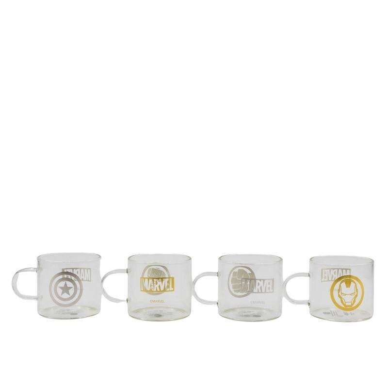 SET EXPRESSO 4 VERRES MARVEL