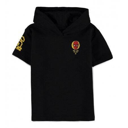 SPIDERMAN - Pull à Capuche Manche Courte Enfant (122-128)