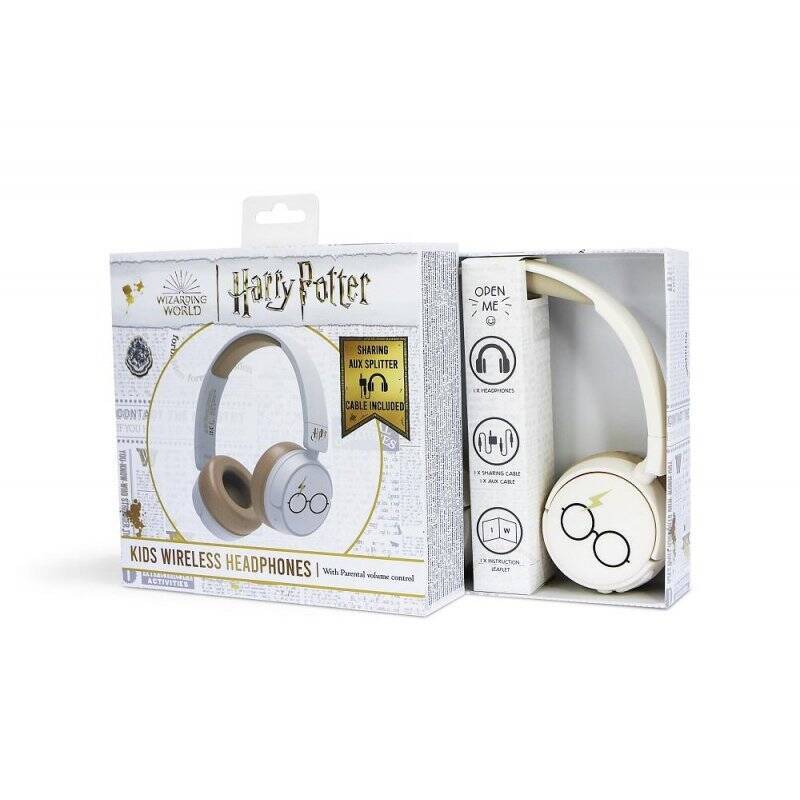 HARRY POTTER - Junior Wireless Headphone - Lunettes (Blanc)