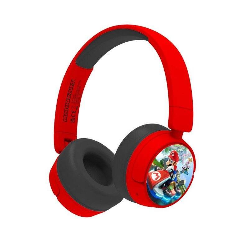 OTL Technologies Super Mario Mario Kart Headset Wired & Wireless Head-band Gaming Bluetooth Red