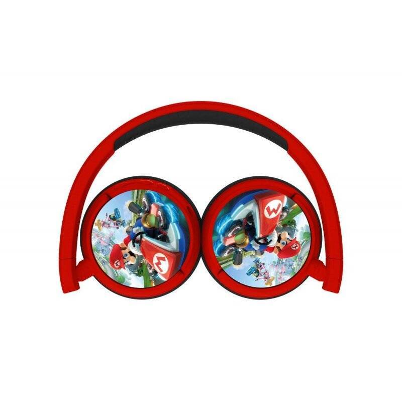 OTL Technologies Super Mario Mario Kart Casque Avec fil &sans fil Arceau Jouer Bluetooth Rouge