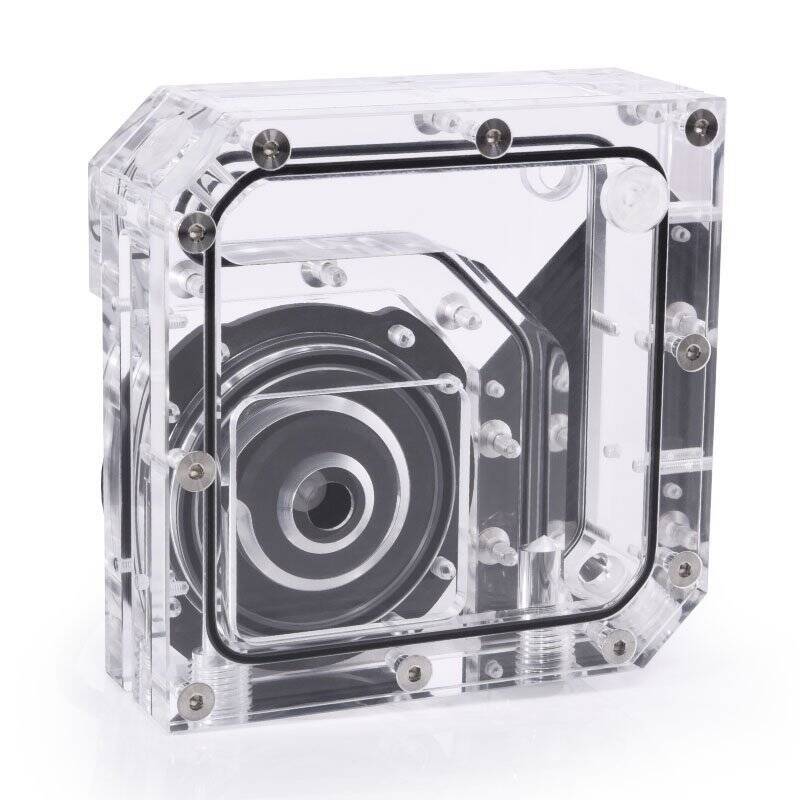 Alphacool Rise Flat Reservoir D5 Ausgleichsbehälter mit Pumpe