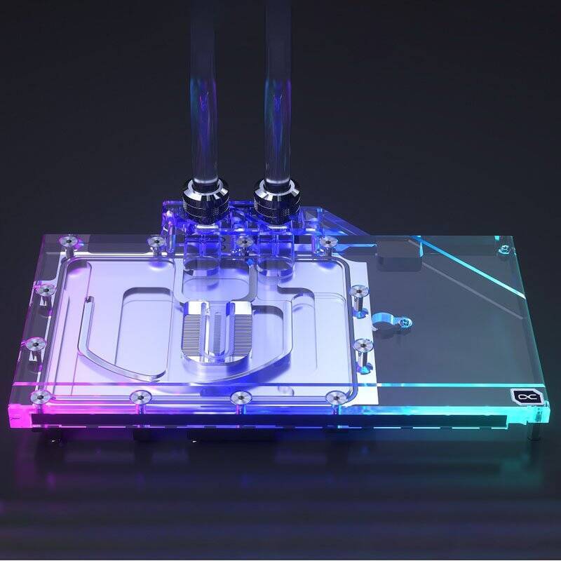 Alphacool Eisblock Aurora GPX-N RTX3090 Ti FE mit Backplate - Acryl + Nickel