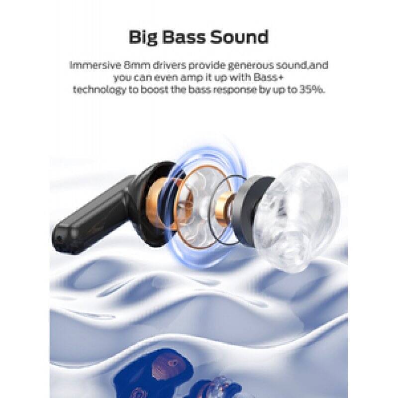 ECOUTEURS INTRA TRUE WIRELESS N-LITE CLEAR TALK NOIR