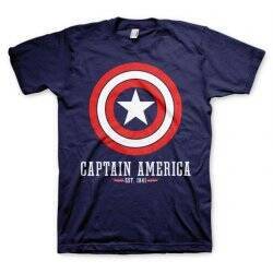 CAPTAIN AMERICA - Navy - T-Shirt (S)