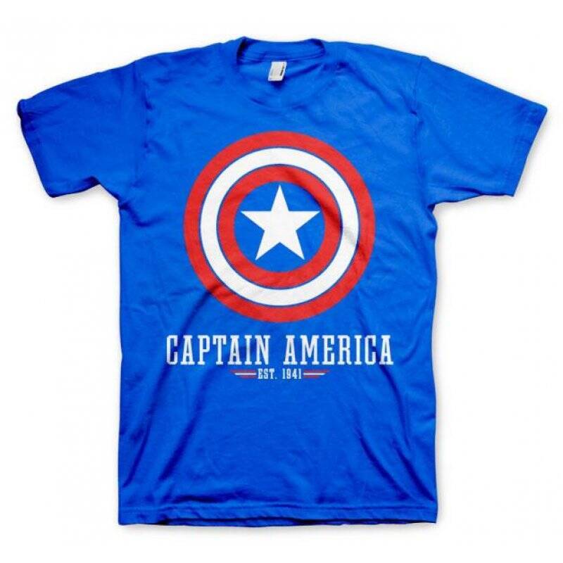 CAPTAIN AMERICA - Blue - T-Shirt (L)