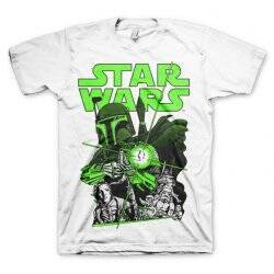 STAR WARS - T-Shirt Vintage Boba Feet - White (S)