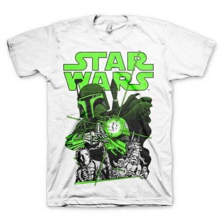 STAR WARS - T-Shirt Vintage Boba Feet - White (S)