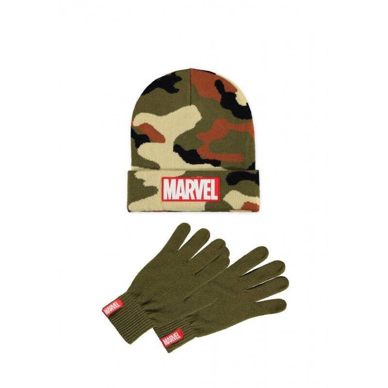 MARVEL - Logo - Gift Set Bonnet & Gants
