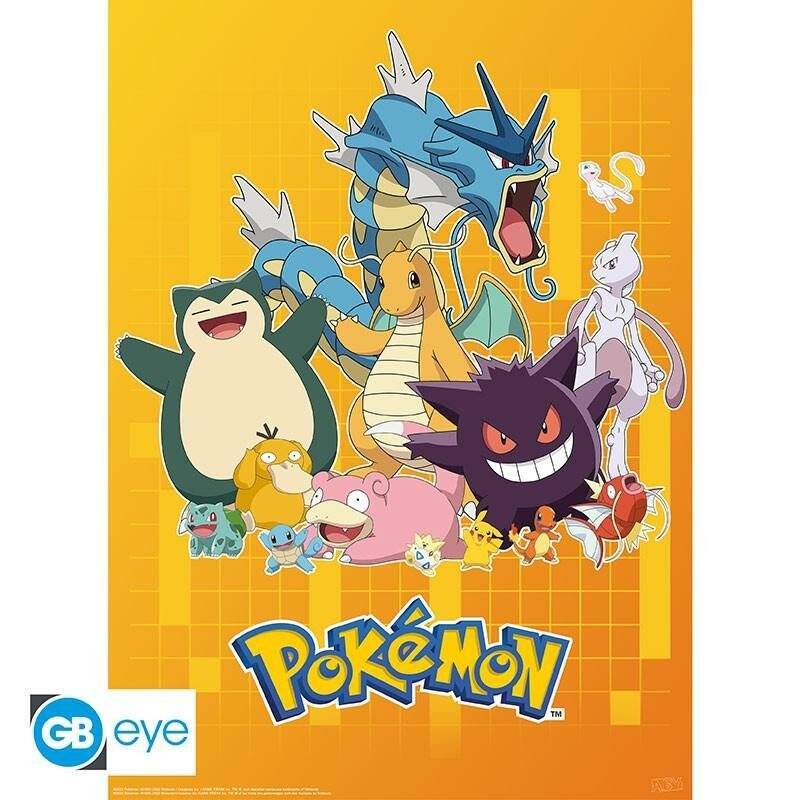 POKEMON - Personnages en couleurs - Set 2 chibi posters '52x38'