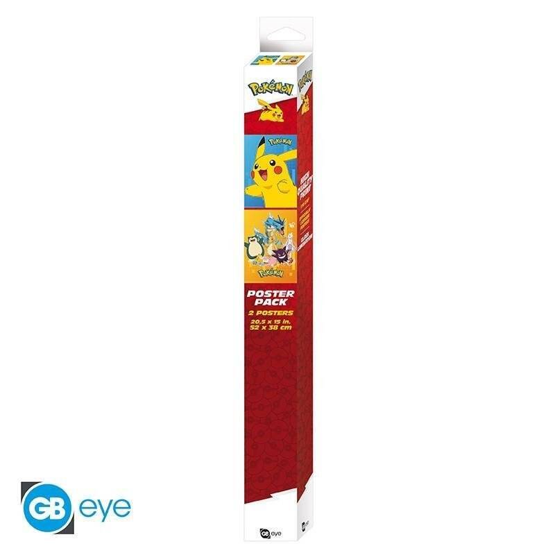 POKEMON - Personnages en couleurs - Set 2 chibi posters '52x38'