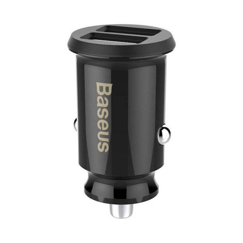 Baseus Car Charger Grain 3.1A Black (CCALL-ML01)