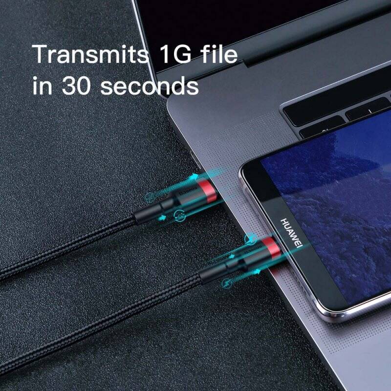 Baseus CATKLF-G91 câble USB 1 m USB C Noir