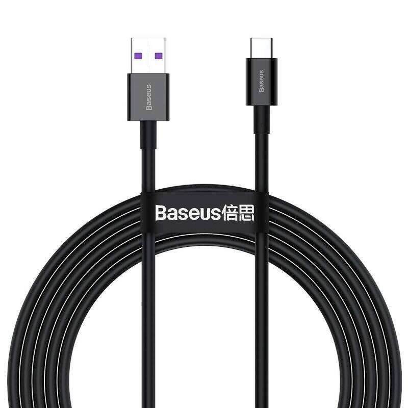 Baseus Type-C Superior series fast charging data cable 66W (11V/6A) 2m Black (CATYS-A01)