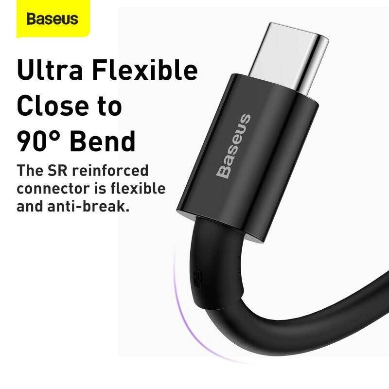Baseus Type-C Superior series fast charging data cable 66W (11V/6A) 2m Black (CATYS-A01)