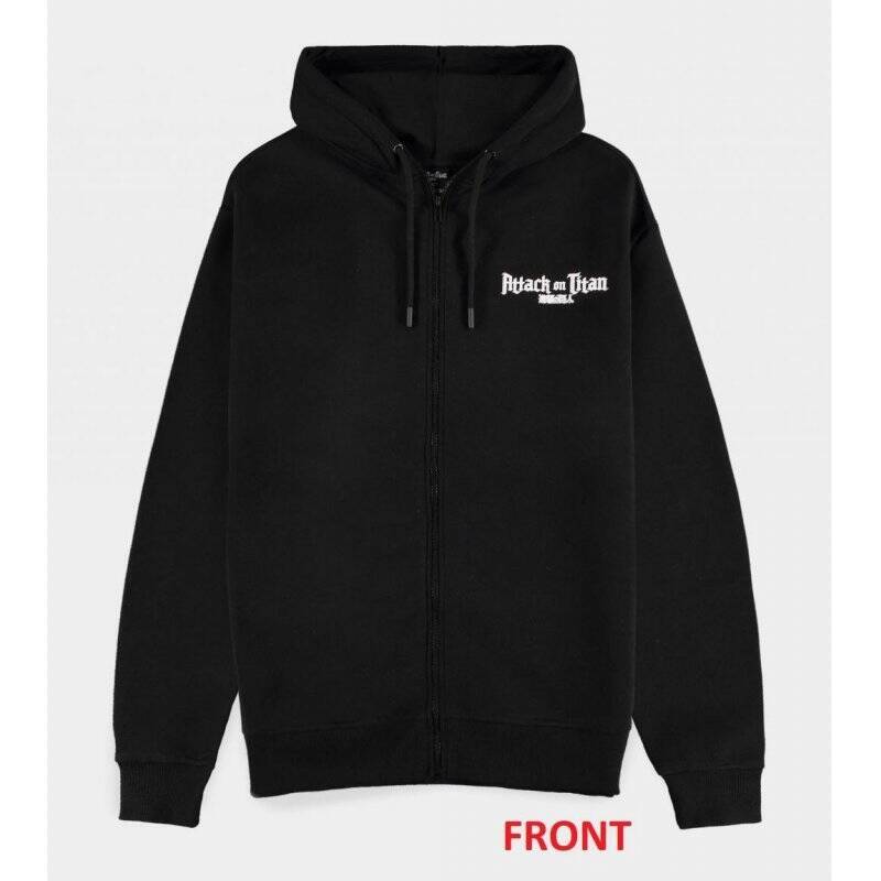 ATTACK ON TITAN - Colossus Titan - Pull à Capuche Zipper Homme (L)
