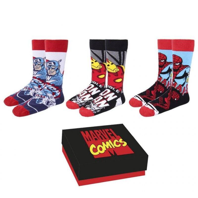MARVEL - Avengers - Pack de 3 paires de chaussettes (T40-46)