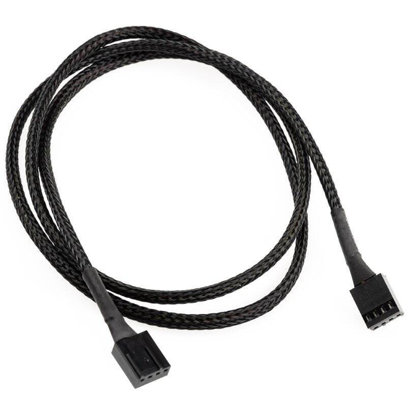 Watercool 4-Pin PWM Verlängerung Male to Male, schwarz - 90cm