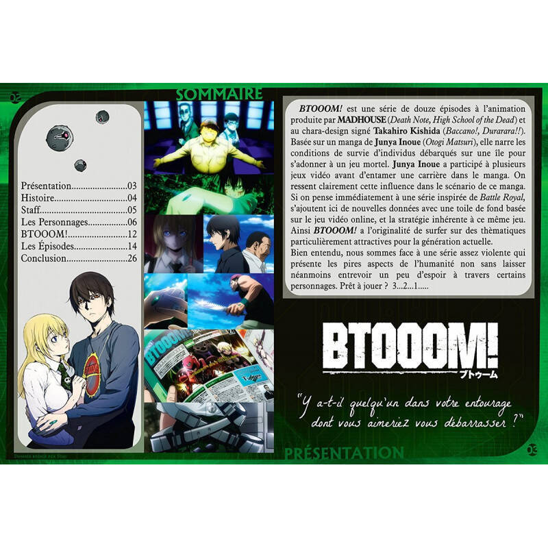BTOOOM ! - Intégrale - Coffret Blu-Ray+Livret - Edition Saphir