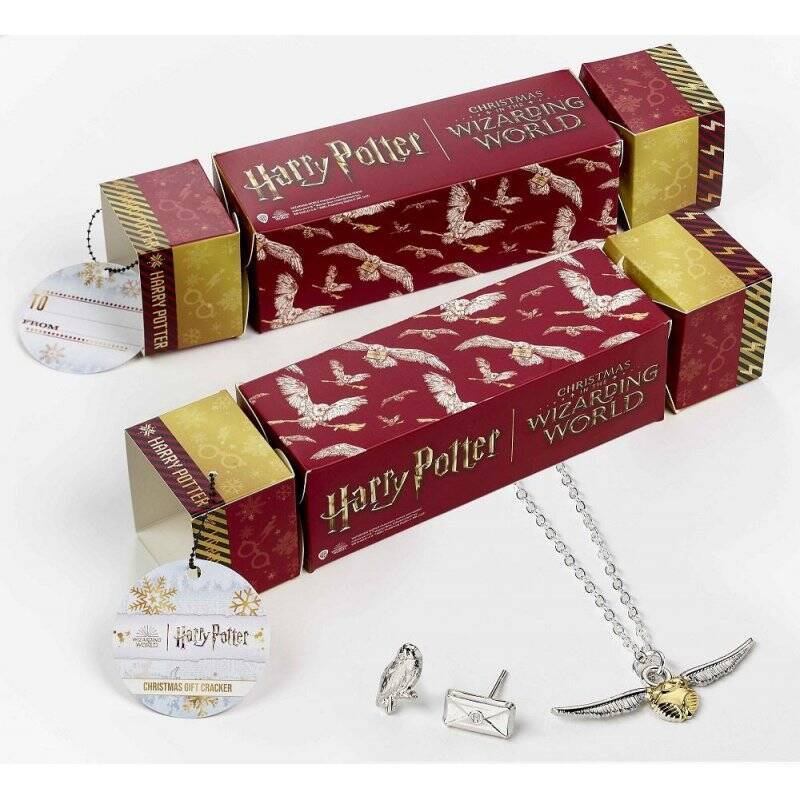 HARRY POTTER - Cracker Cadeau - Collier & Boucles d'Oreilles Hedwig