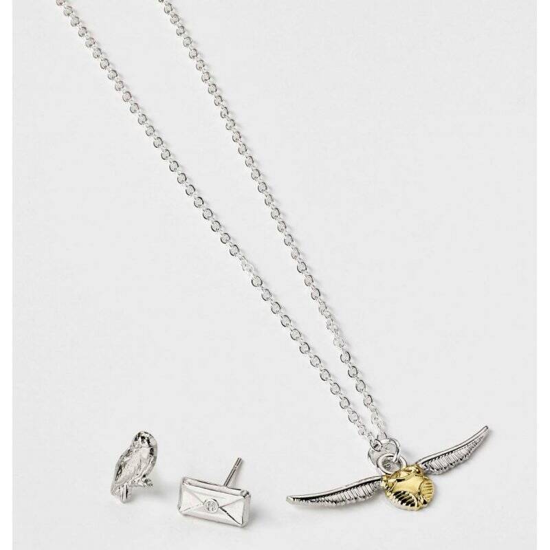 HARRY POTTER - Cracker Cadeau - Collier & Boucles d'Oreilles Hedwig